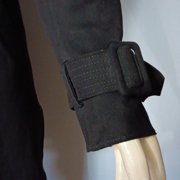 Zara Classic Black Trench Coat - Picture 3 of 9